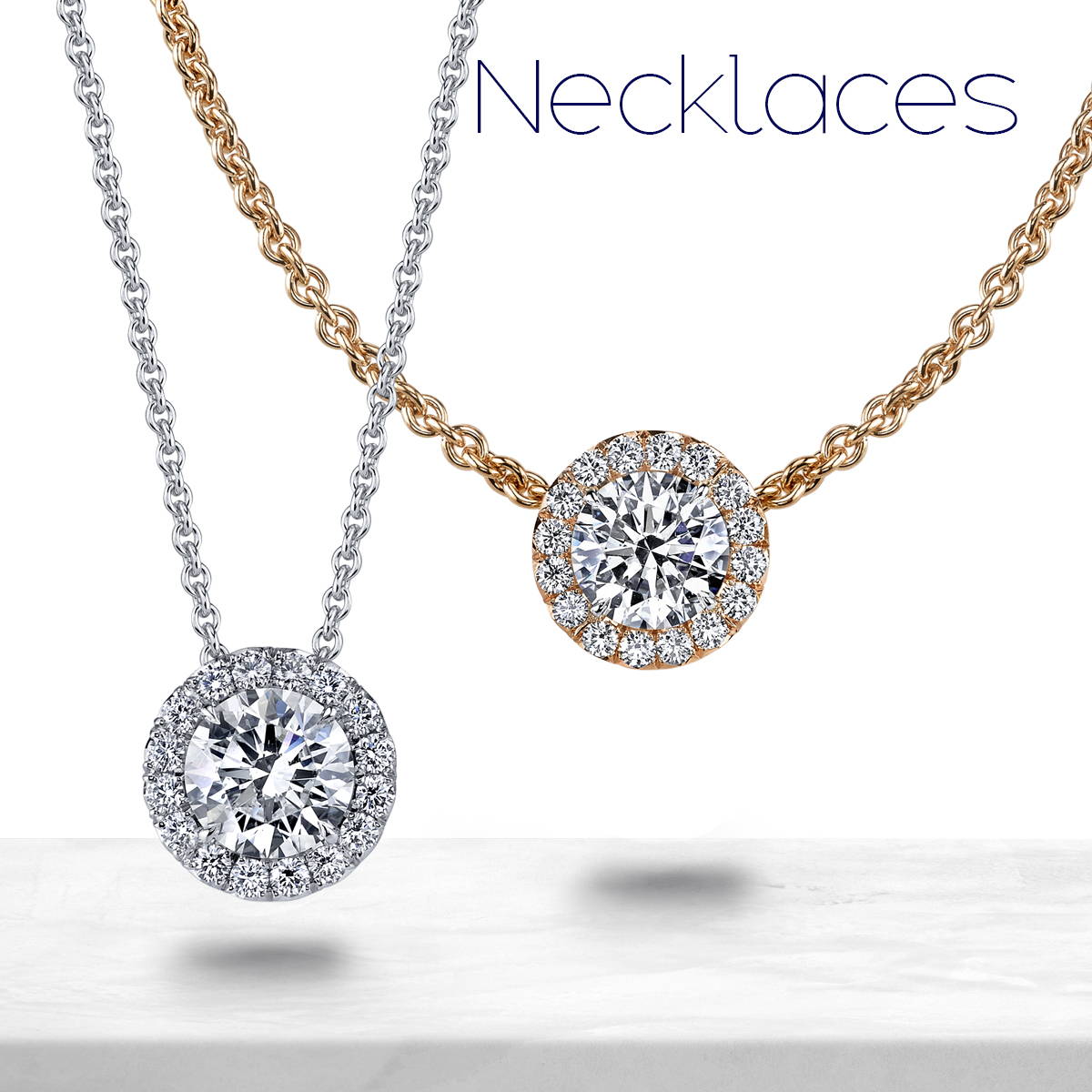 Classic diamond & gemstone earrings & necklaces Hamra Jewelers